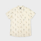 Retro Palms Hemp Linen Woven