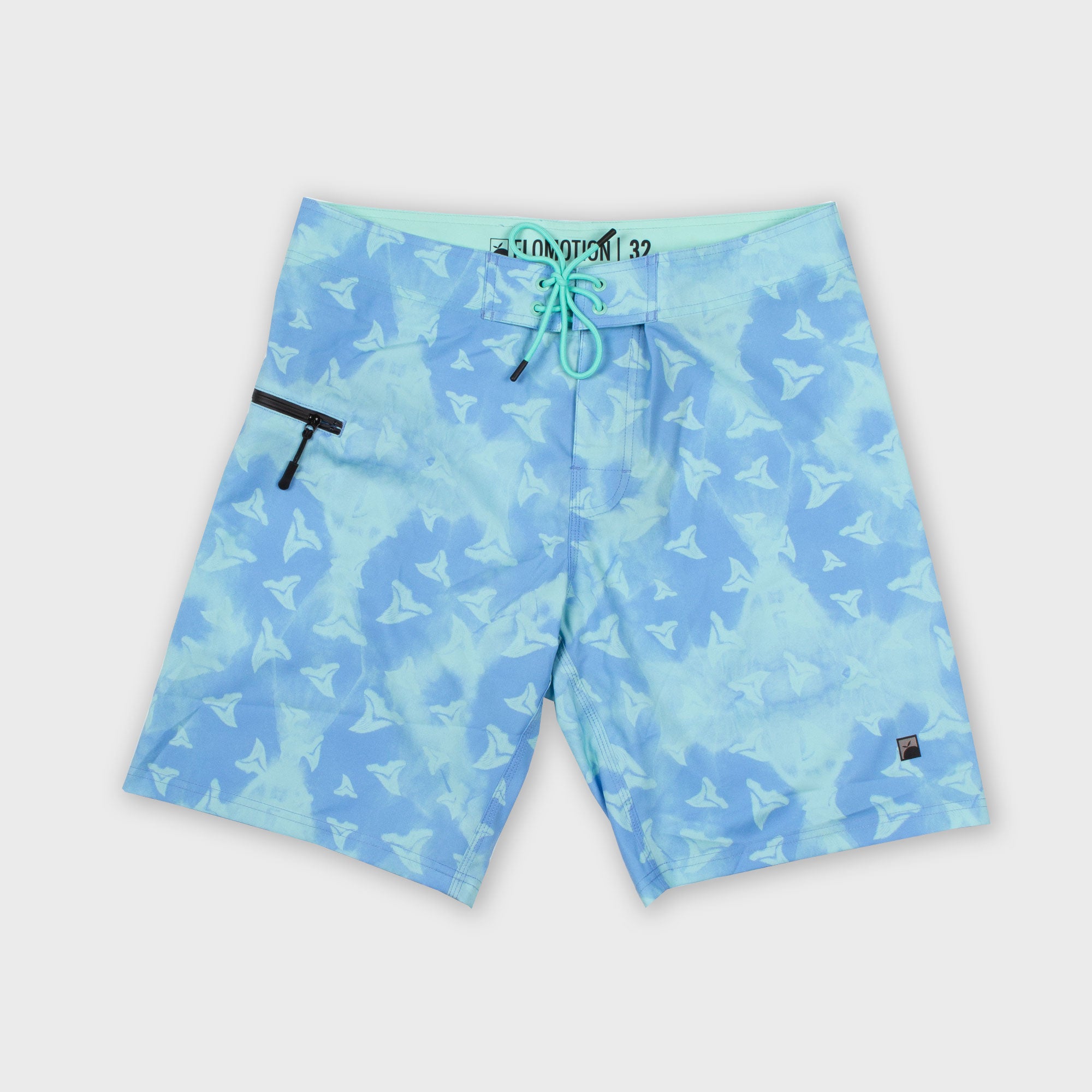 Toothy Tie Dye Tubular Boardshorts 19"