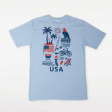 USA Collage Relaxed Fit Tee