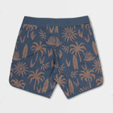 Retro Surf Scalloped Boardshort