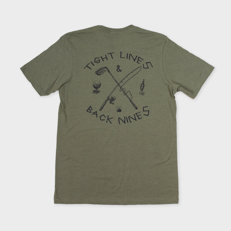 Tight Lines Back Nines Tee