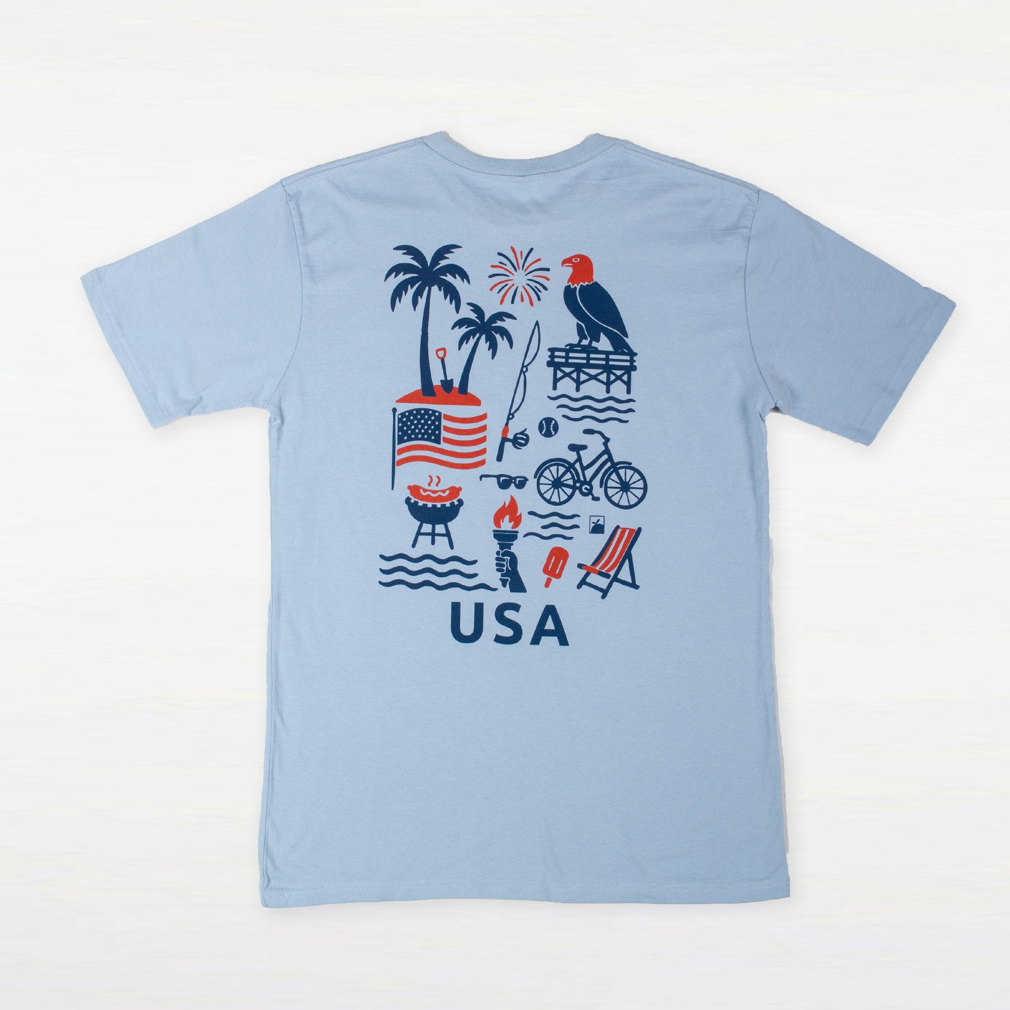 USA Collage Relaxed Fit Tee
