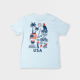 Youth USA Collage Tee