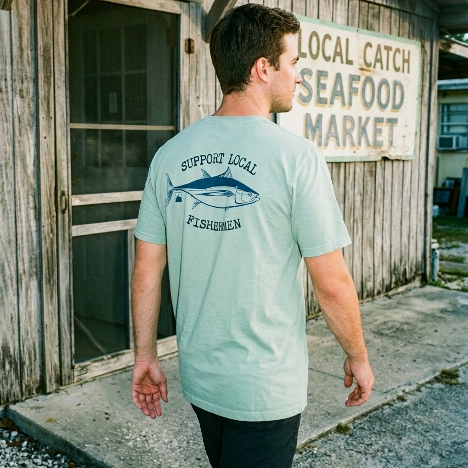 Support Local Fishermen Relaxed Fit Tee