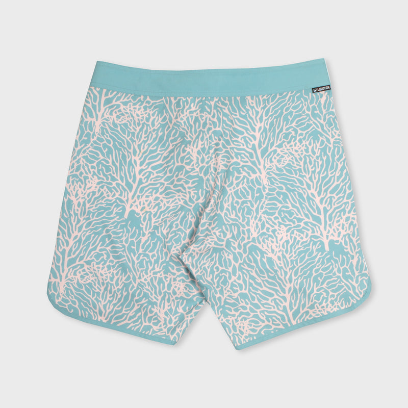 Coral Reef Scallop Boardshorts 18"