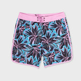 Funky Floral Scallop Boardshorts 18"